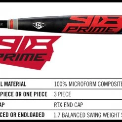 DISCONTINUED 2018 Louisville Slugger Prime 918 Composite BBCOR Baseball Bat, -3 Drop, 2-5/8 In Barrel, WTLBBP918B3 -Bats Elegant shop 17 1317 Louisville Slugger Prime918 31497.1516472235