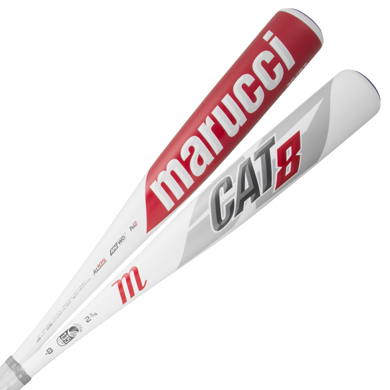 2019 Marucci CAT8 (CAT 8) Alloy USSSA Senior League Baseball Bat, -8 Drop, 2-3/4 In Barrel, MSBC88 4 2019 Marucci CAT8 (CAT 8) Alloy USSSA Senior League Baseball Bat, -8 Drop, 2-3/4 In Barrel, MSBC88 - Image 2