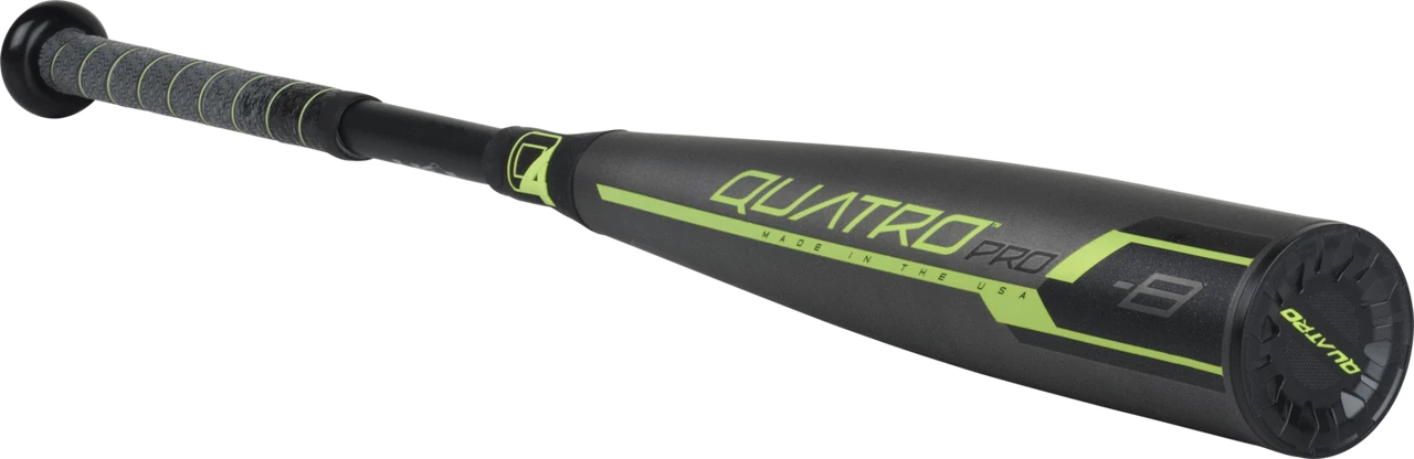 DISCONTINUED 2019 Rawlings Quatro Pro Composite Youth 2018+ Baseball Bat, -8 Drop, 2-5/8 In Barrel, US9Q8 4 DISCONTINUED 2019 Rawlings Quatro Pro Composite Youth 2018+ Baseball Bat, -8 Drop, 2-5/8 In Barrel, US9Q8 - Image 2