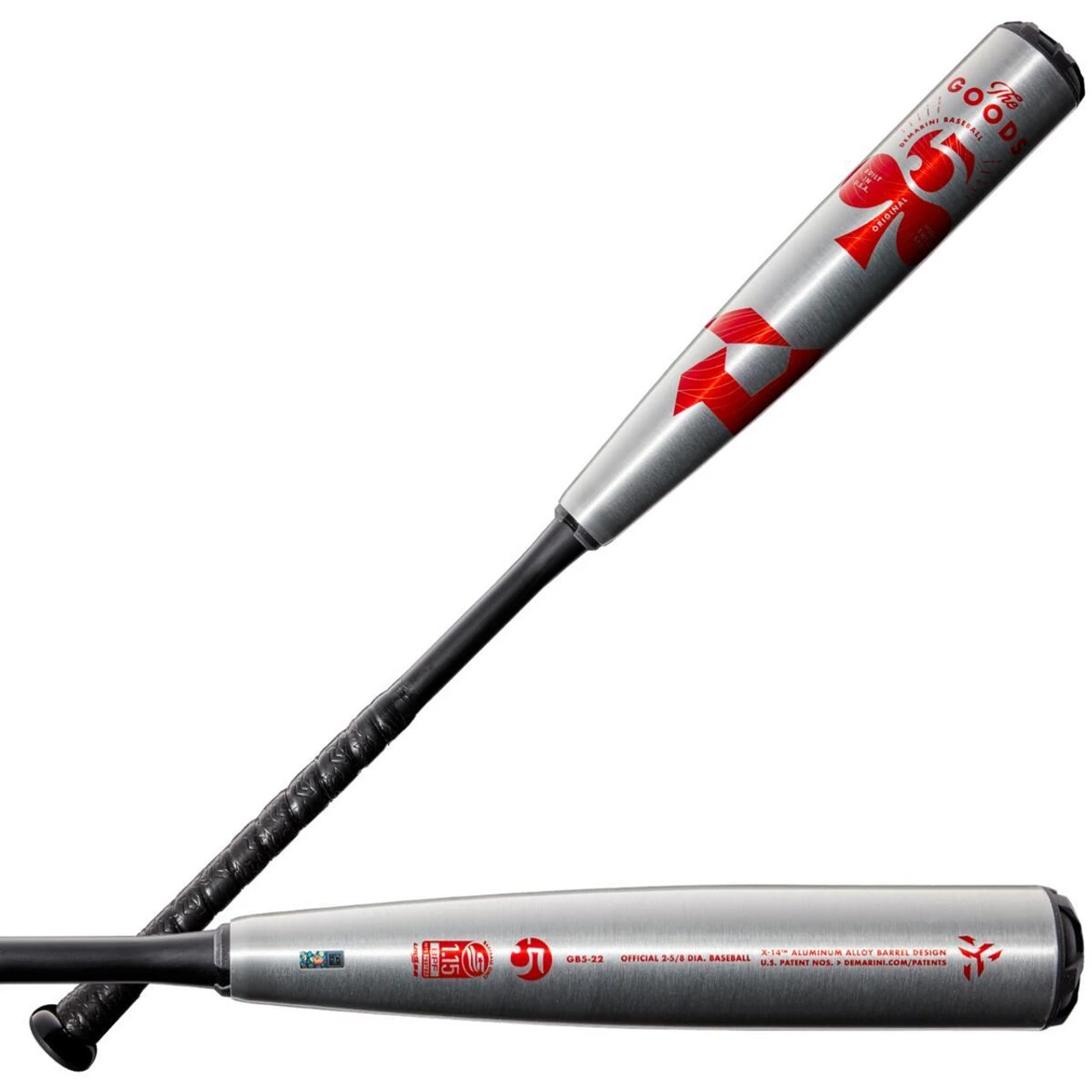 2022 DeMarini The Goods Hybrid USSSA Baseball Bat, -5 Drop, 2-5/8 In Barrel, WTDXGB522 3 2022 DeMarini The Goods Hybrid USSSA Baseball Bat, -5 Drop, 2-5/8 In Barrel, WTDXGB522