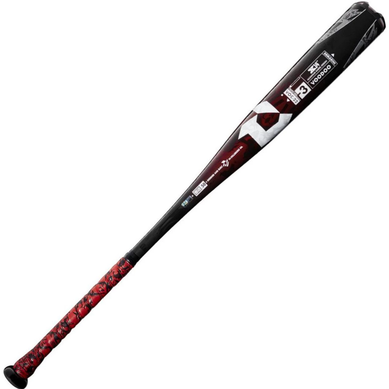 ROLLED & READY: 32"/29oz 2022 DeMarini Voodoo One Alloy BBCOR Baseball Bat, -3 Drop, 2-5/8 In Barrel, WTDXVOC22 5 ROLLED & READY: 32"/29oz 2022 DeMarini Voodoo One Alloy BBCOR Baseball Bat, -3 Drop, 2-5/8 In Barrel, WTDXVOC22 - Image 3