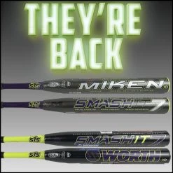 DISCONTINUED 2018 Miken Smash It 7 14″ Supermax USSSA Slow Pitch Softball Bat, MSMSH7